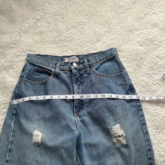 Vintage 90's Guess Jeans Style 1050 High Rise Tapered Leg Blue Classic Jeans 31 - Picture 10 of 10